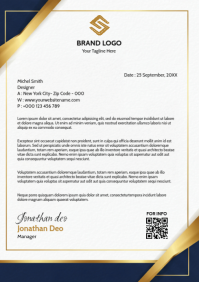 White Professional Business Letterhead A4 template