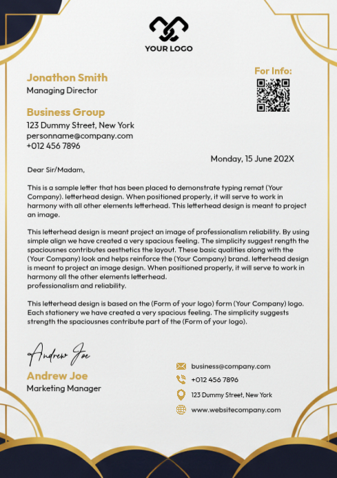 2.05K+ Free Letterhead Templates | PosterMyWall