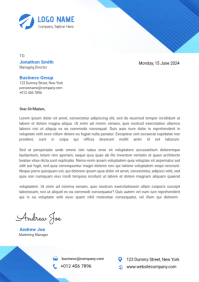 White Business Letterhead A4 Template