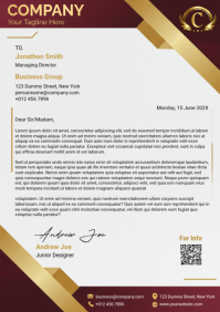 White Business Letterhead A4 Template