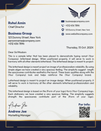 White Business Letterhead Flyer Template