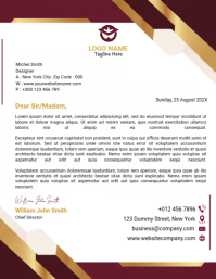 White Business Letterhead Рекламная листовка Template