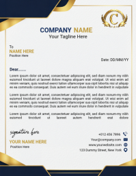 Bianco Business Letterhead Рекламная листовка Template