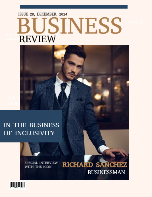 Copy of White Professional Business Magazine Cover Flyer (us Letter ...
