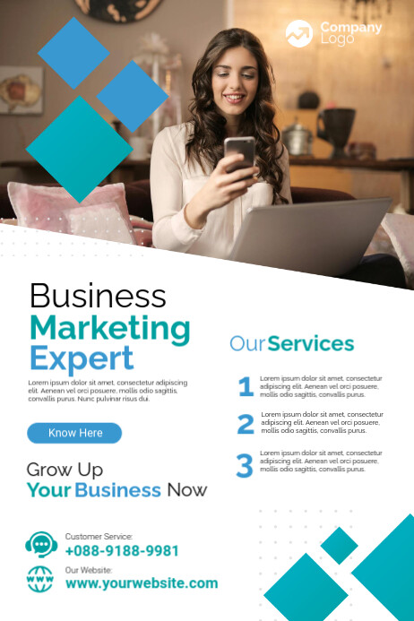 Copy of White Professional Business Marketing Expert Poster | PosterMyWall