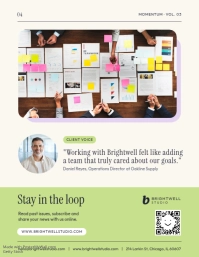 White Business Newsletter 传单(美国信函) Template - Page 4