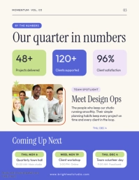 White Business Newsletter 传单(美国信函) Template - Page 3