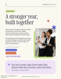 White Business Newsletter 传单(美国信函) Template - Page 2