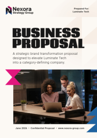 White Business Proposal A4 Template - Page 1