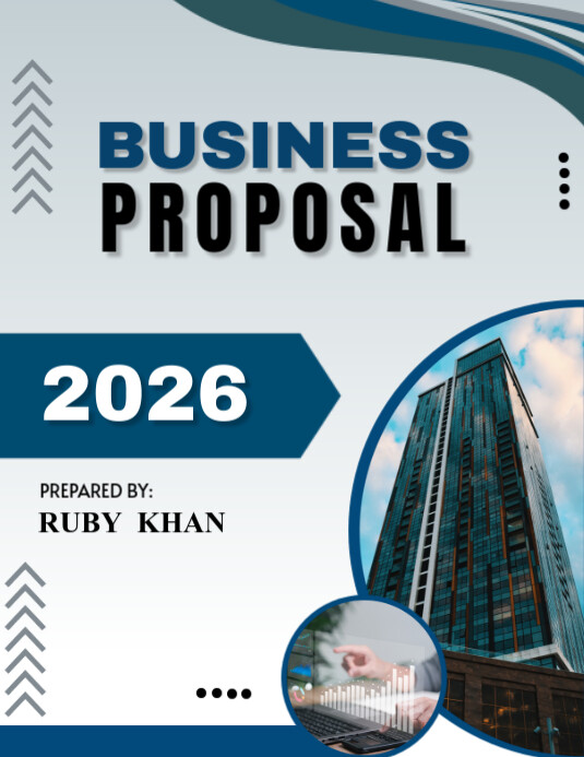 Modèle White Professional Business Proposal Flyer (us Letter ...