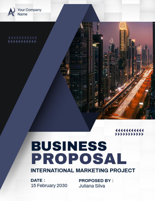 White Professional Business Proposal Flyer (us Letter) Template ...