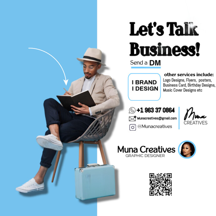 Copy of White Professional Business Talks Instagram Post | PosterMyWall