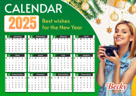 2025 Calendar A3 Template PosterMyWall