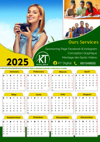 Calendar 2025 Template | PosterMyWall
