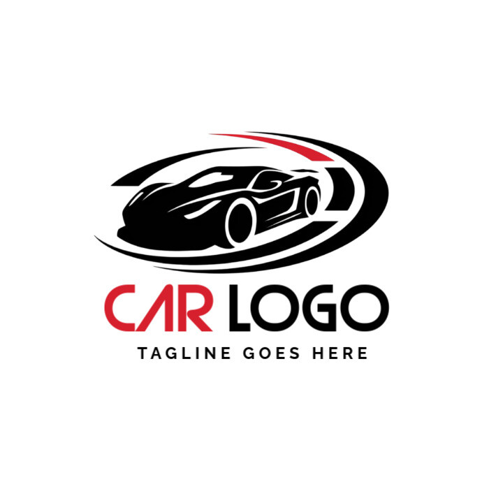 White Professional Car Business Logo Logótipo template