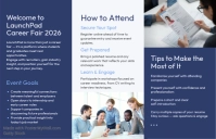 White Professional Career Fair Tabloid 小报 template - Page 2