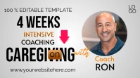 White Professional Caregiver Youtube Channel template