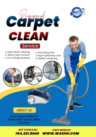 White Professional Carpet Cleaning A5 template