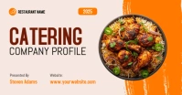 White Professional Catering Facebook Shared Image template
