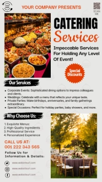 White Professional Catering Service Instagram template