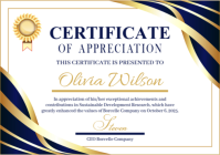 White Professional Certificate A2 template