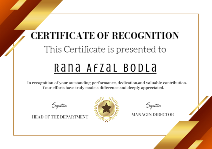 White Professional Certificate Background Design Templates A5