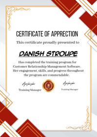 White Professional Certificate Background Design Templates A5