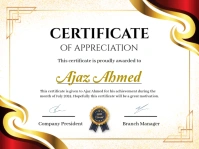 White Professional Certificate Design Templates  Presentation Prezentacja