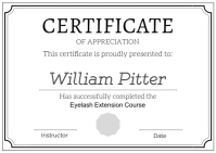 White Professional Certificate Of Achievement And Excellence  Postcard Postal template