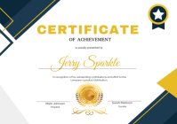 Certificate Of Achievement A4 Template | PosterMyWall