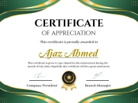 White Professional Certificate Of Appreciation  Presentation Presentasi template