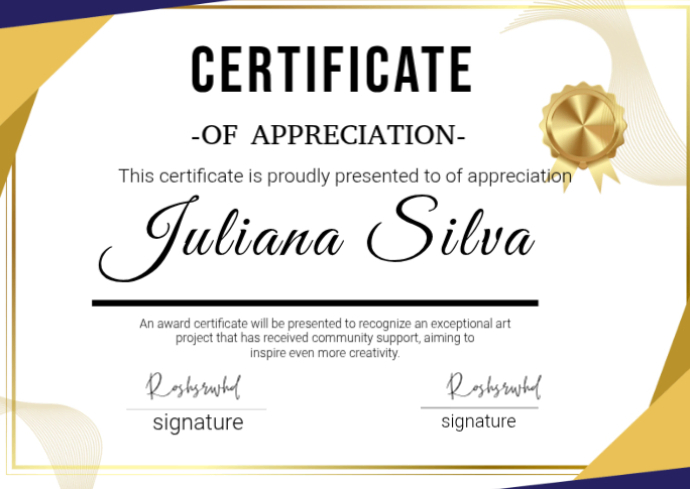 Certificate Of Appreciation Template | PosterMyWall