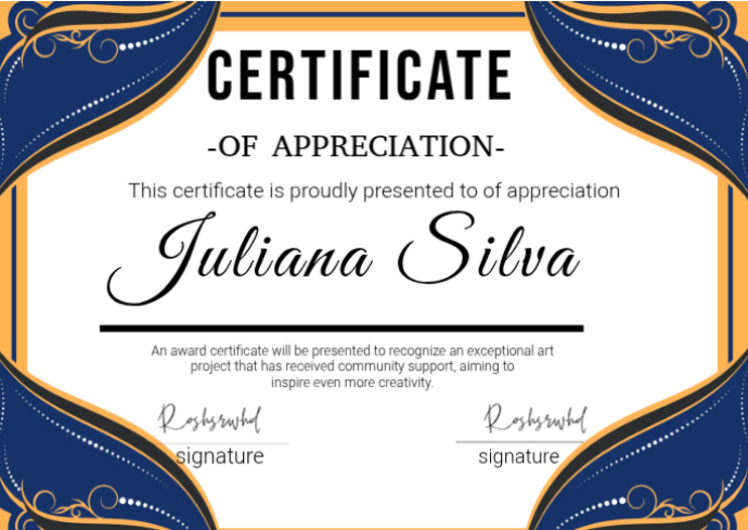 Plantilla de White Professional Certificate Of Appreciation Postcard ...