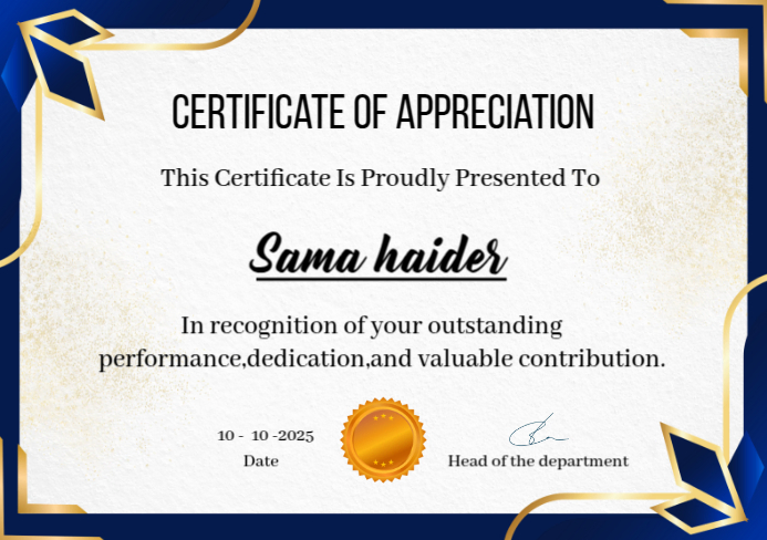 White Professional Certificate Of Appreciation Award Templates. A5