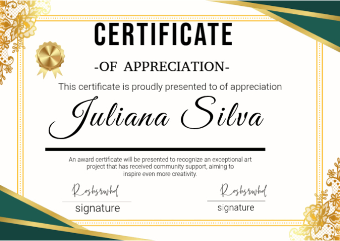 White Professional Certificate Of Appreciation Postcard Template ...