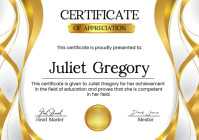 White Professional Certificate Of Appreciation  A4 template