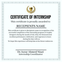 White Professional Certificate Of Internship  Instagram Post Instagram-Beitrag template