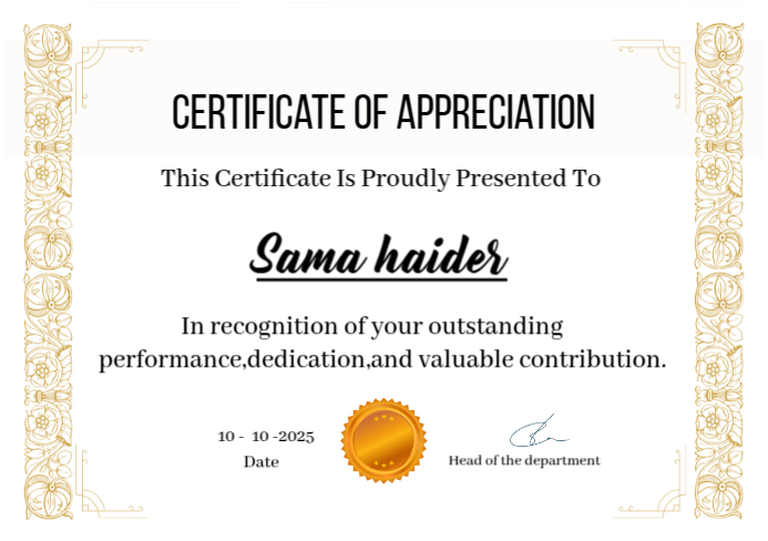 White Professional Certificate Of Recognition Editable Customizable A5 template