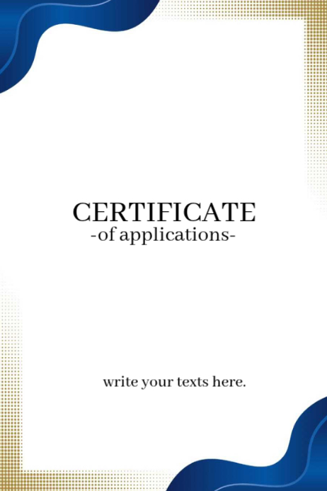 White professional certificate poster Template | PosterMyWall
