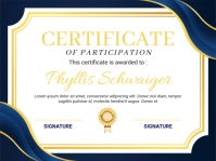 White Professional Certificate Presentation template