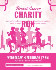 White Professional Charity Run / Event Instagram Portrait template