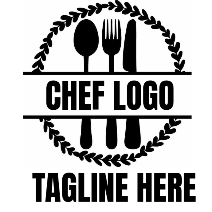 White Chef Logo Logos Template | PosterMyWall