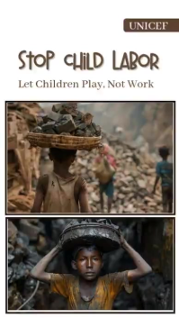 Wit Child Labor Awareness Rolka Instagram Template