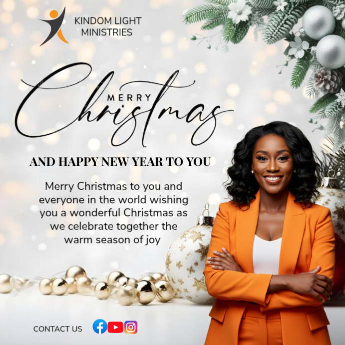 White Professional Christmas Instagram Post Template | PosterMyWall