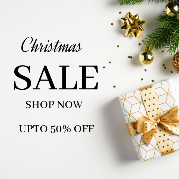 White Professional Christmas Sale Template Instagram Post | PosterMyWall