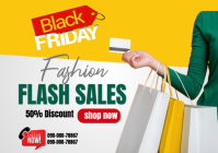 White Professional Christmas Sales  A5 template
