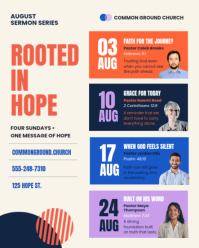 White Church Event Schedule Instagram Portrait Template - Page 4