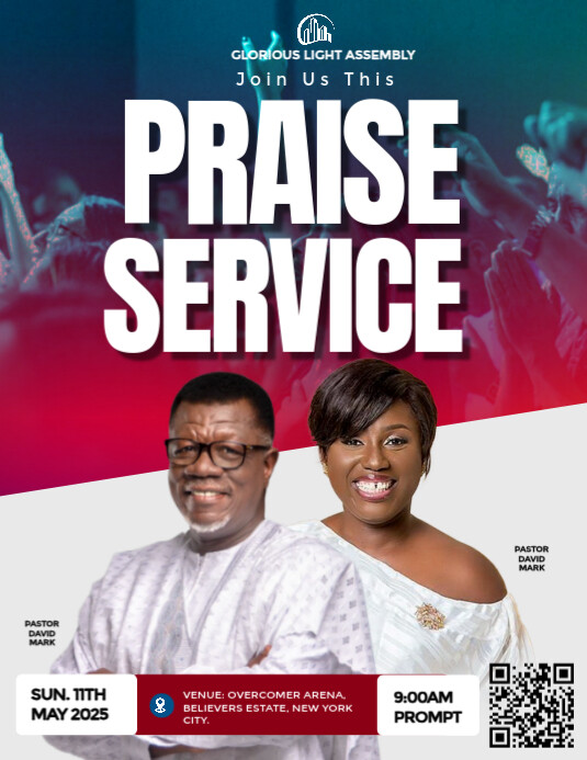 White Professional Church  Flyer (us Letter) Pamflet (VSA Brief) template
