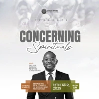 White Professional Church Flyer  Instagram Post Instagram-opslag template