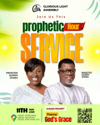 White Professional Church Flyers  Instagram Portrait template